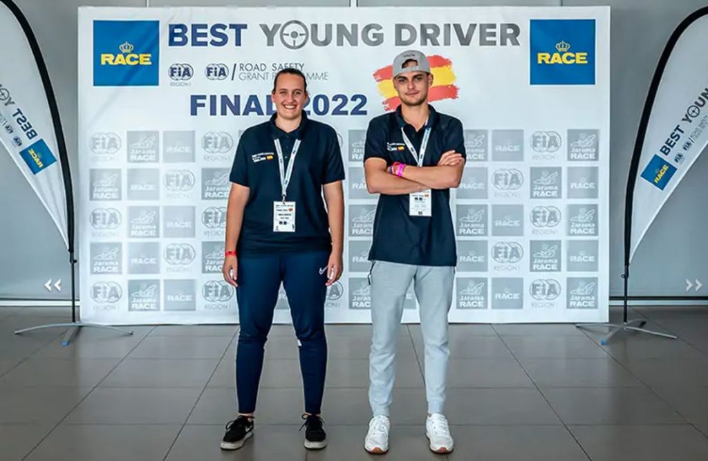 El equipo español de jóvenes conductores.