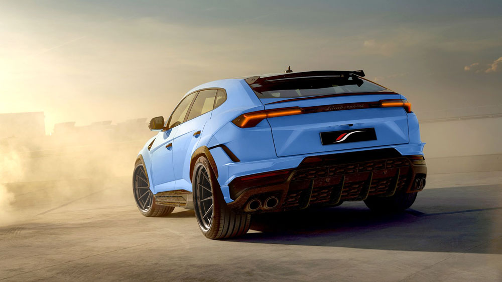1016 Industries Lamborghini Urus S. Imagen trasera.