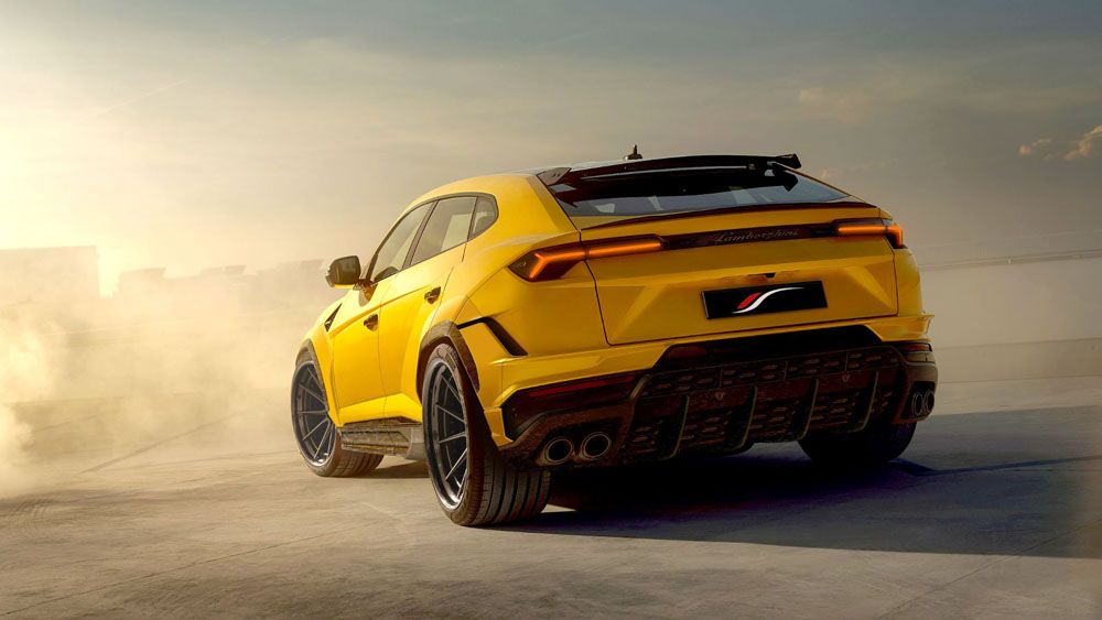 1016 Industries Lamborghini Urus S. Imagen trasera estática.