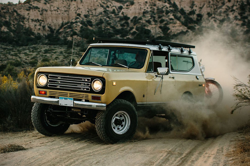 International Harvester Scout. Imagen movimiento original.