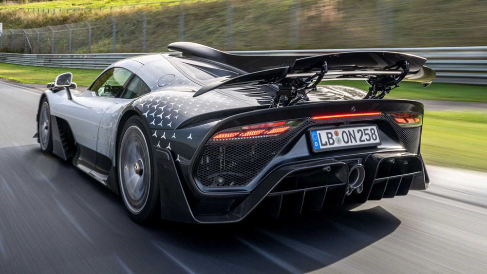 Mercedes-AMG One Nürburgring. Imagen movimiento trasera.