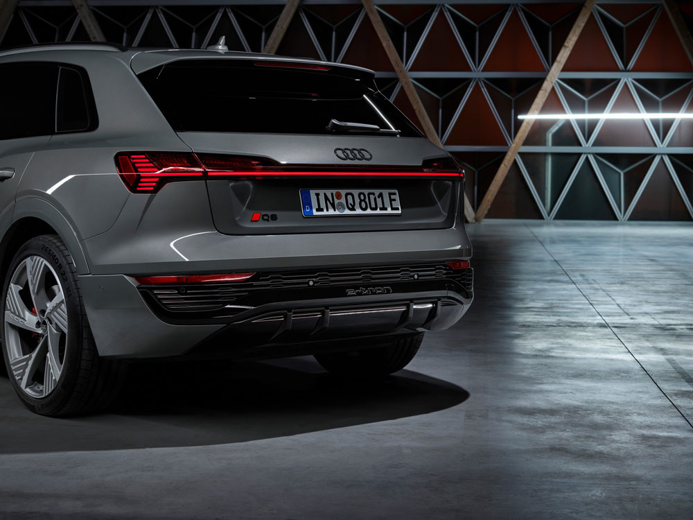 Audi Q8 e-tron. Imagen detalle trasero.