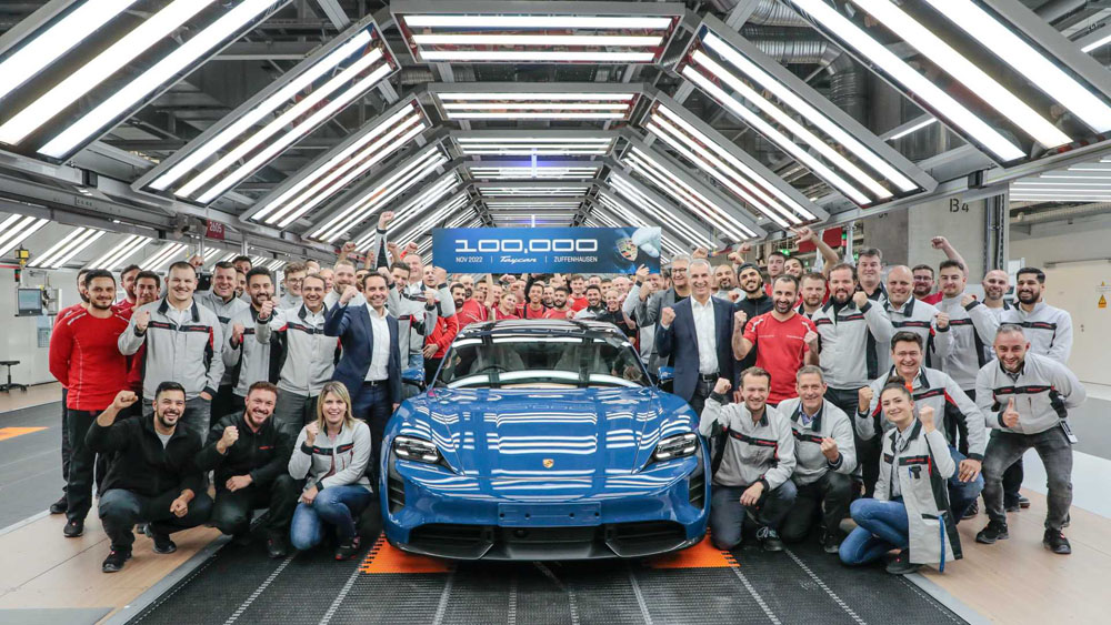 2022 porsche taycan production milestone 1 1 Motor16