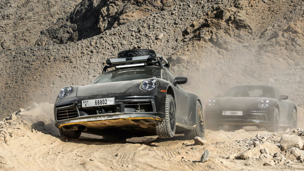 Porsche 911 Dakar. Imagen off-road.