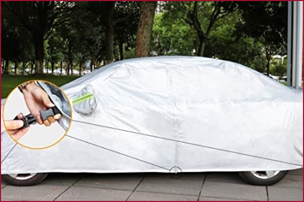 XPOtool Funda para coche L exterior cubierta impermeable lona contra  granizo, nieve y lluvia