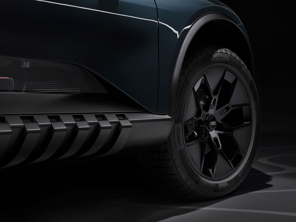 2023 Audi activesphere concept. Imagen detalle llanta.