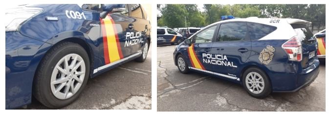 Bridgestone también equipa neumáticos para la Policía Nacional y Guardia Civil.
