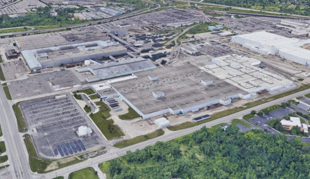 2023 General Motors Fábrica motor. Imagen aerea.