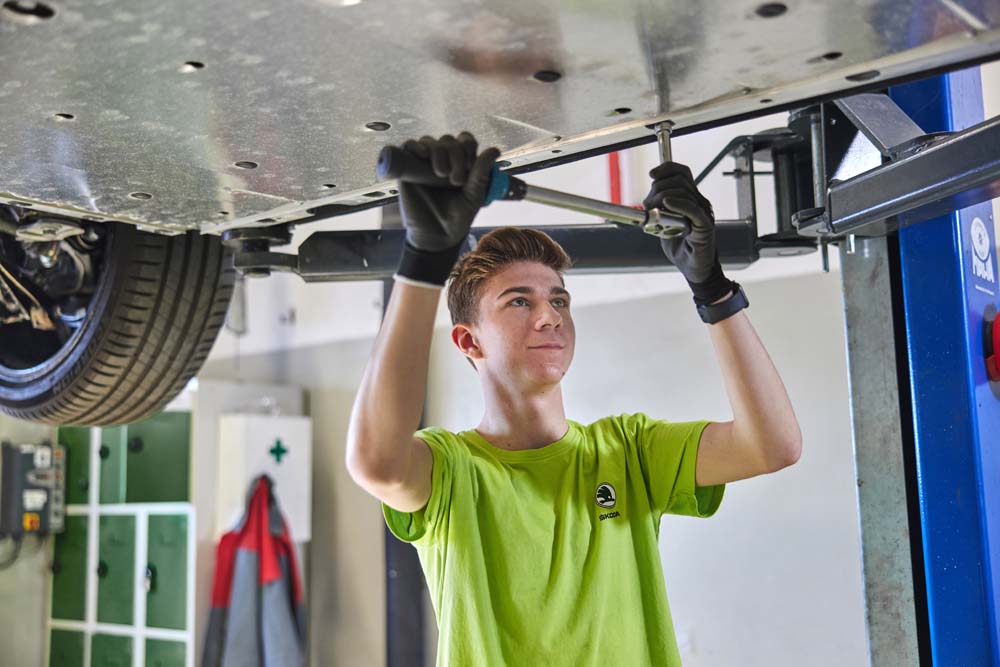 Nuevo proyecto de coche de los estudiantes de Skoda.