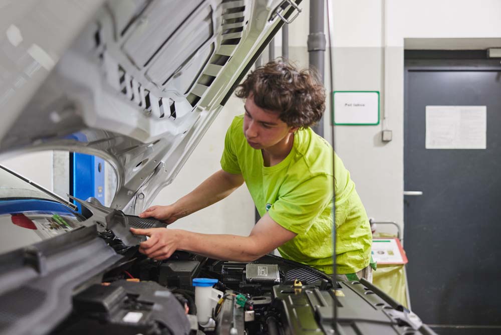 Nuevo proyecto de coche de los estudiantes de Skoda.