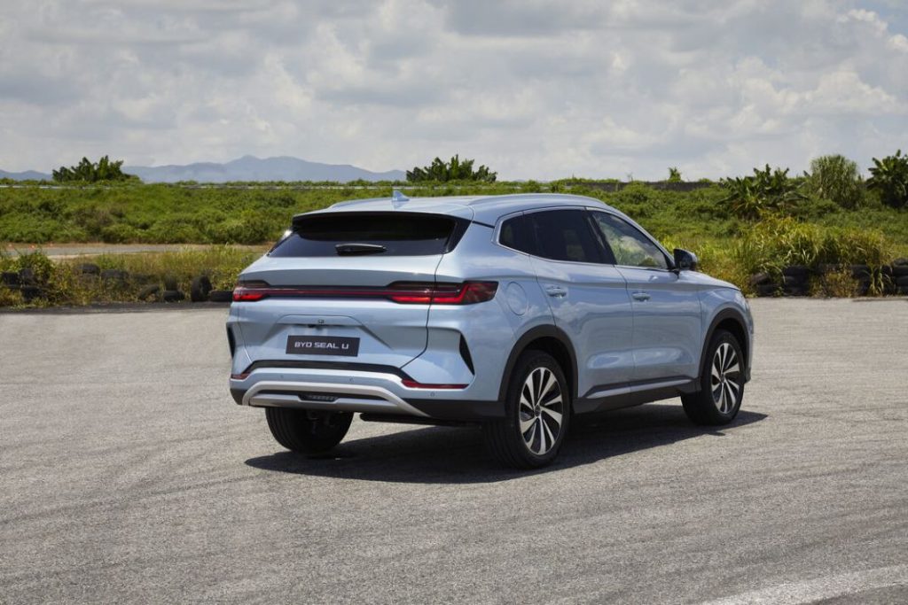 2023 Byd Seal U Suv.  Picture From Behind.