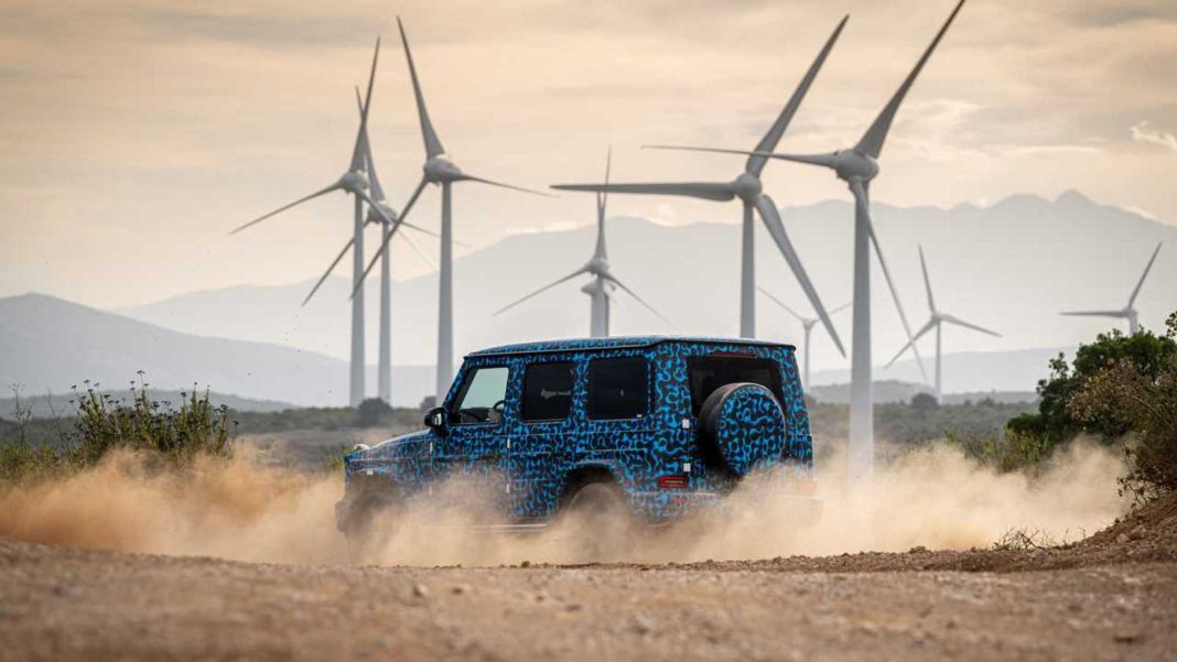 2023 Mercedes-Benz Clase G eléctrico. Imagen movimiento.