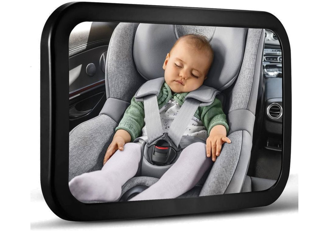 Espejo Retrovisor Xl Ajustable De Auto Bebé Niños Seguridad