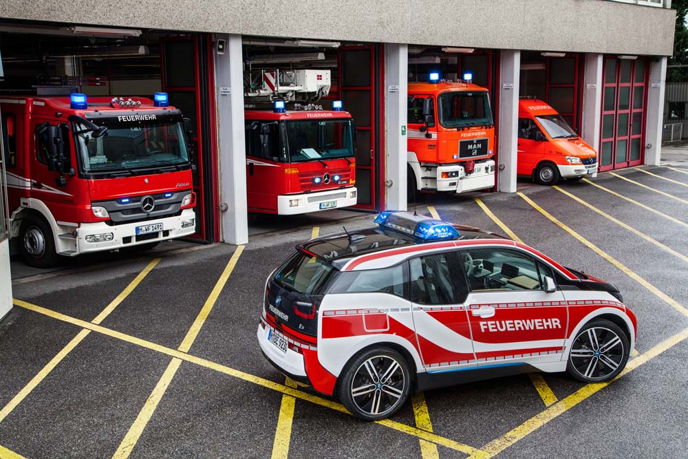 Vehículos BMW de emergencia.