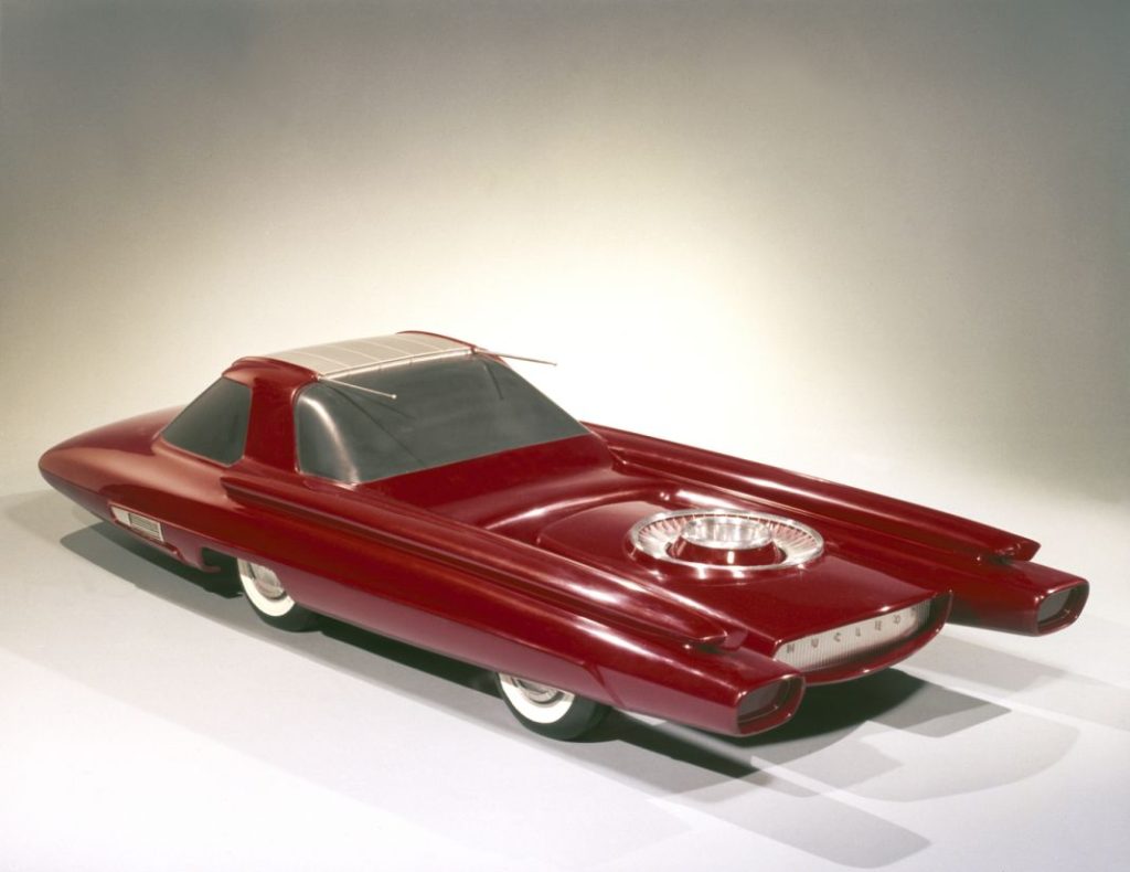 1957 Ford Nucleon Concept Car. Imagen trasera.