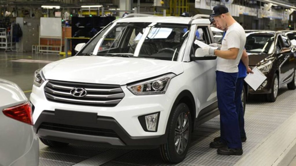 2023 Hyundai fábrica Rusia. Imagen creta.