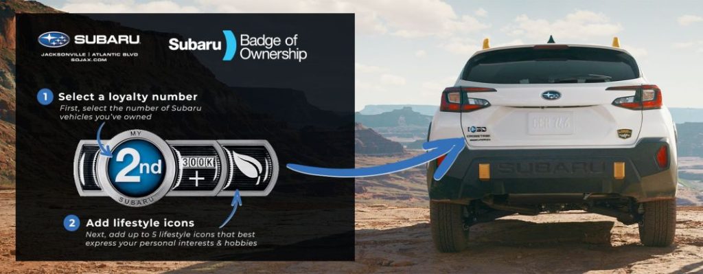 2023 Subaru Badge of Ownership. Imagen.
