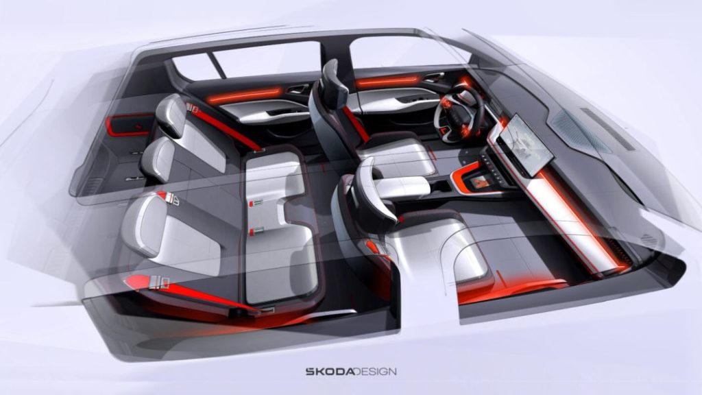 2024 Skoda Epiq Concept. Imagen interior.