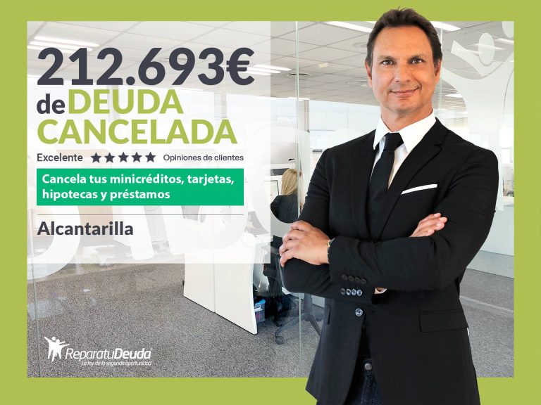 Repara tu Deuda Abogados cancela 212.693 € en Alcantarilla (Murcia) con la Ley de Segunda Oportunidad