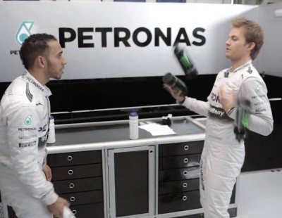 Hamilton y Rosberg, rivalidad en todos los terrenos