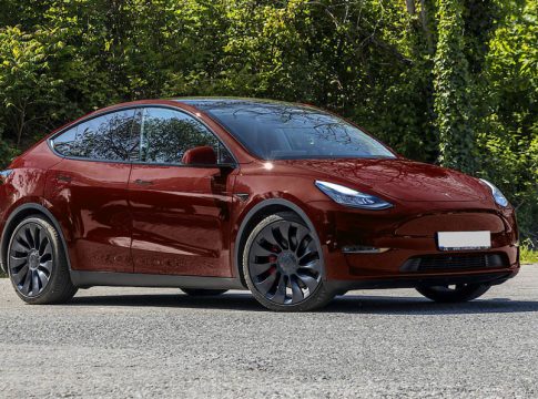 2022 Deep Crismon Red Tesla Model Y
