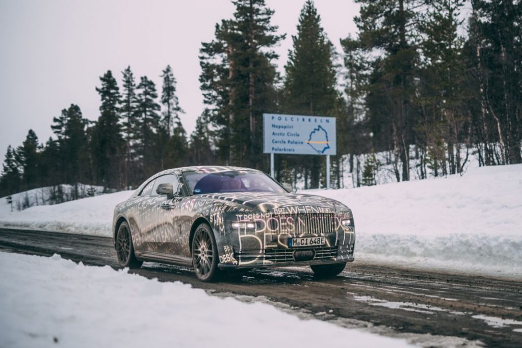 Rolls-Royce Spectre de pruebas cerca del Ártico
