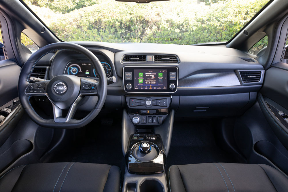 2022 Nissan Leaf USA. Interior