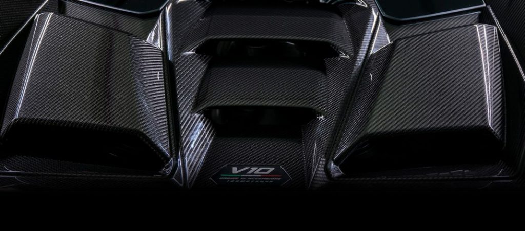 2022 Lamborghini Huracán JV Stradale cubierta motor