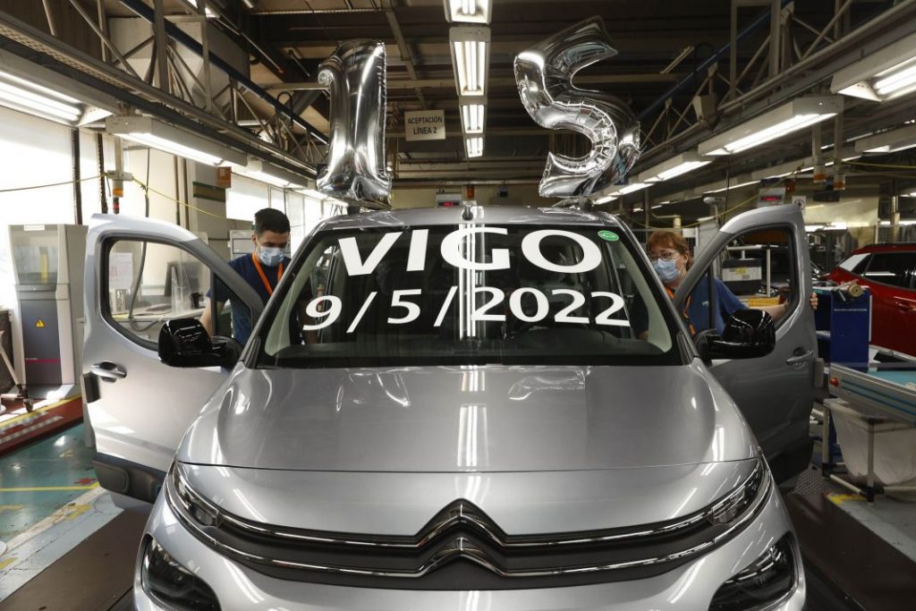 2022 Citroën ë-Berlingo 15 millones Vigo. Cadena de montaje.