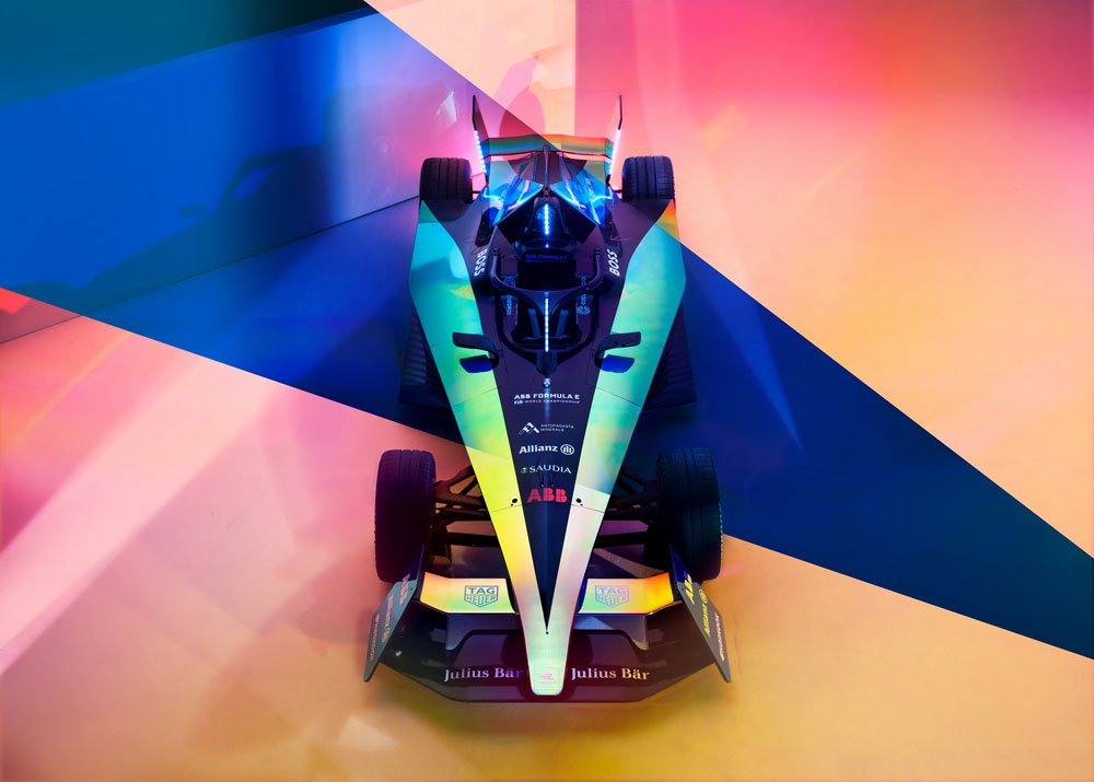 2022 Fórmula E Gen3. Imagen frontal.
