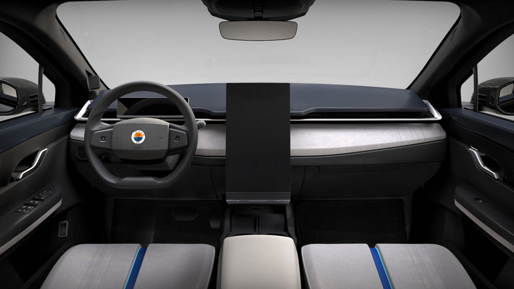 2022 Fisker Ocean. Imagen interior.