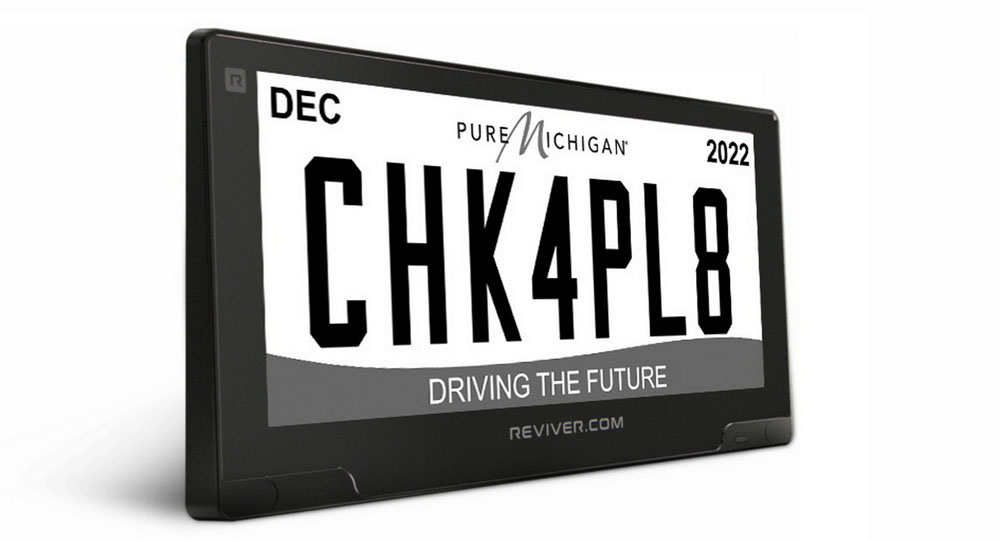2022 Reviver Digital License Plate Michigan 1 1 Motor16