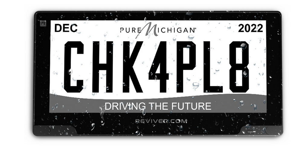 2022 Reviver Digital License Plate Michigan 4 Motor16