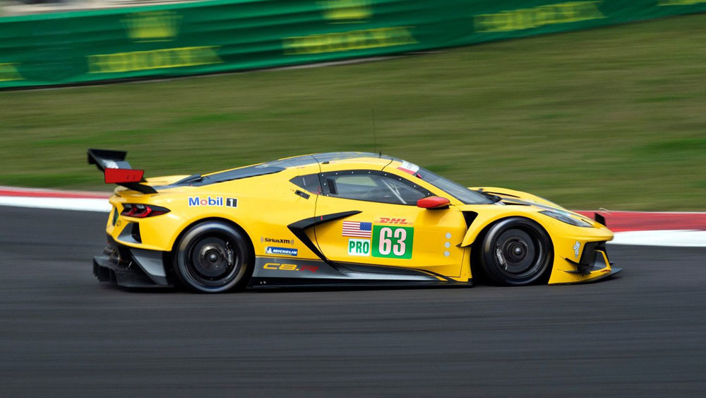 2022 24 Horas Le Mans Corvette Z06 GT3.R. movimiento