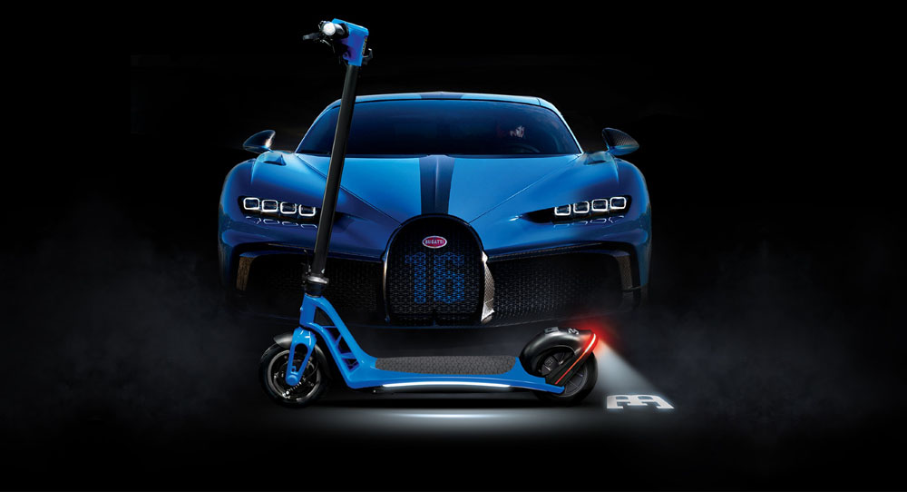 Bugatti Scooter Electric. Azul.