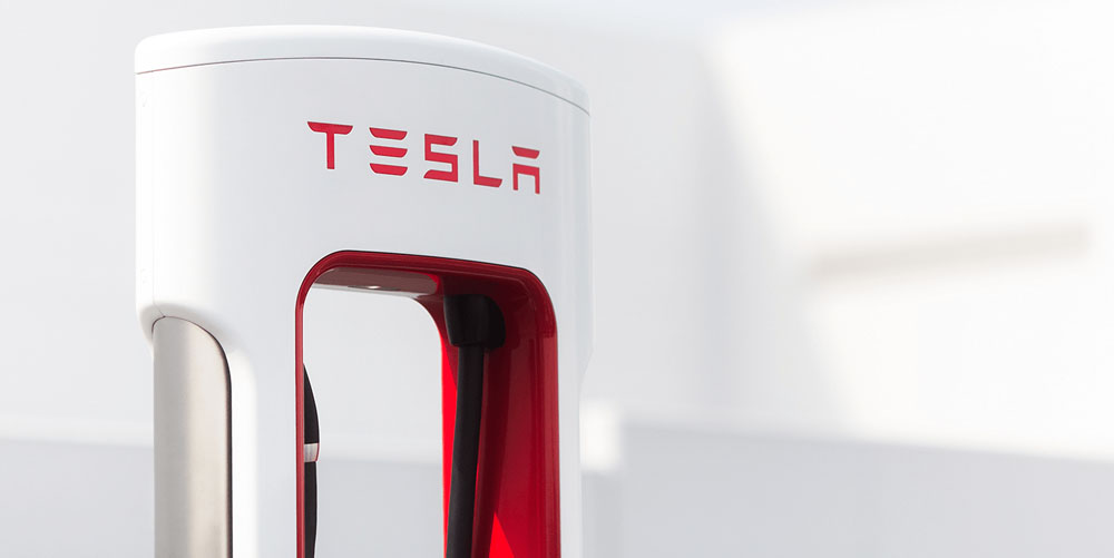 Supercharger Tesla detalle