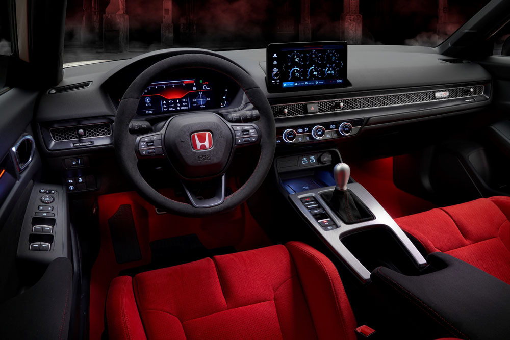 Interior del Honda Civic Type R 2023.