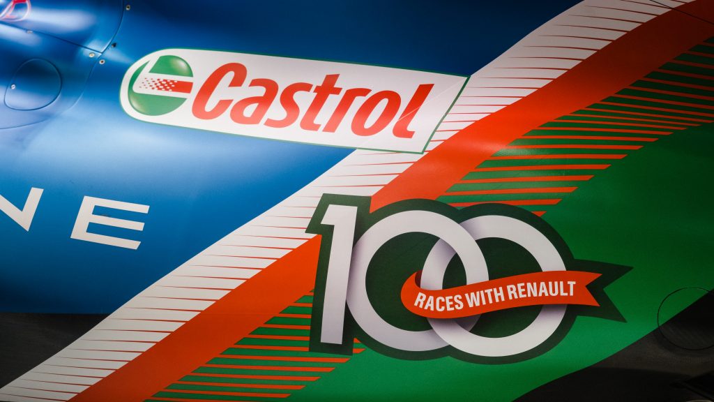 Renault y Castrol celebraron 100 carreras de F1 juntos.