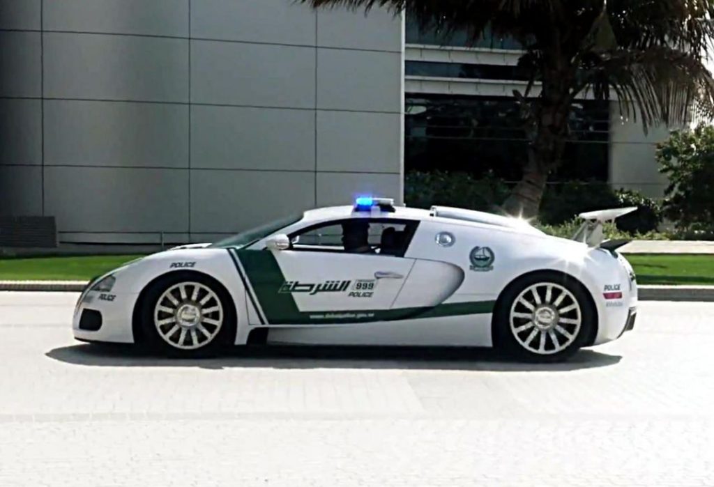 lujoso coche de policia