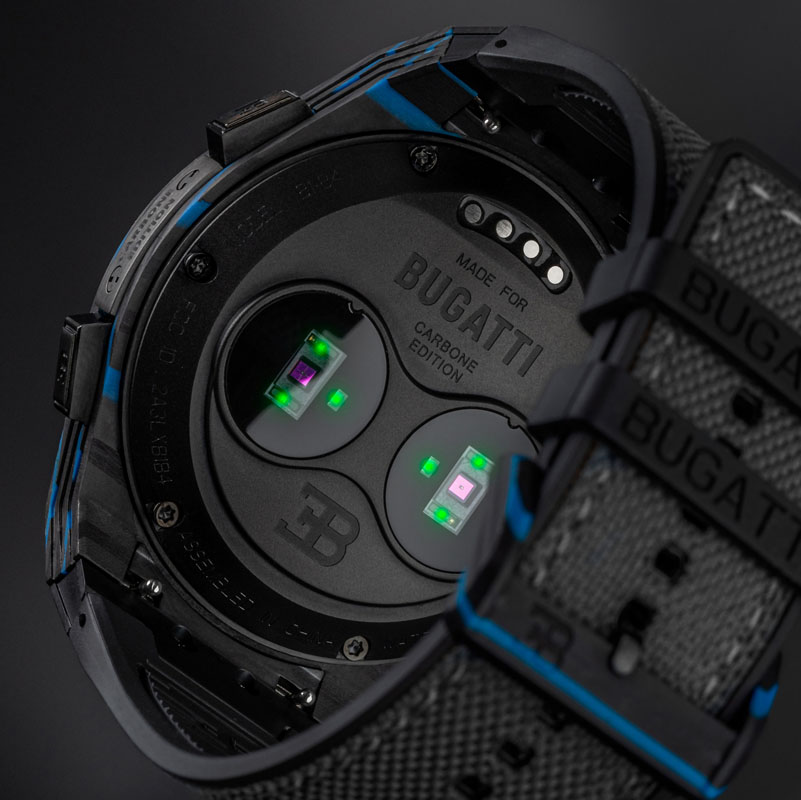 Smartwatch Bugatti Carbone Limited Edition. Imagen detalle.