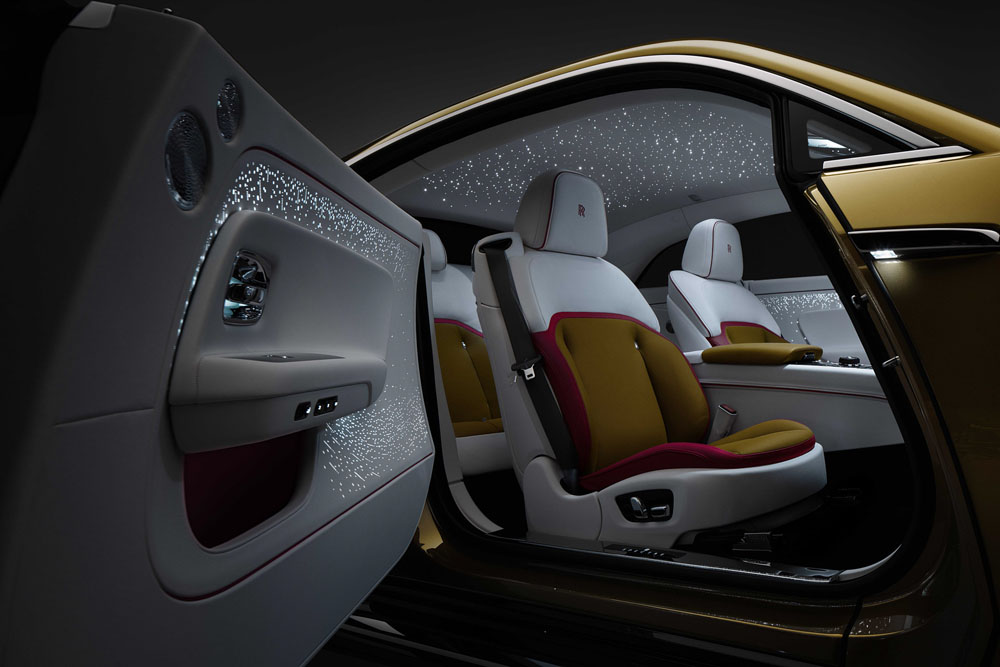 Rolls-Royce Spectre. Imagen detalle interior.