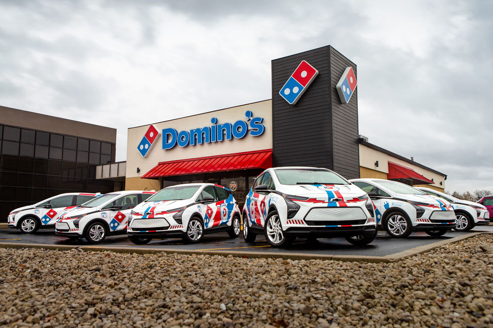 Chevrolet Bolt EV Domino's Pizza. Imagen exterior.