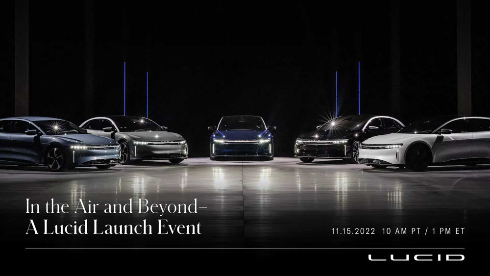 2022 lucid air pure and air touring teaser Motor16