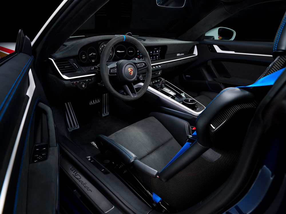 Porsche 911 Dakar. Imagen interior.