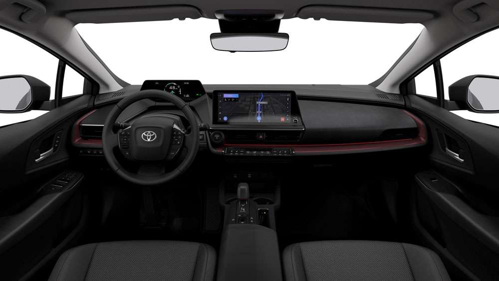 Toyota Prius 2023. Imagen salpicadero.