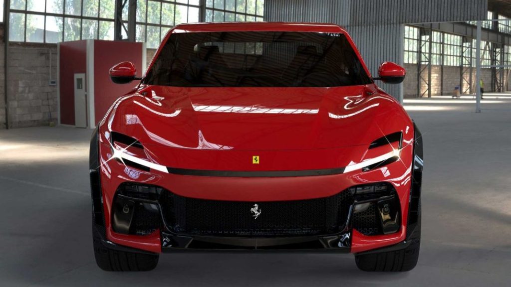 DMC Ferrari Purosangue Fuego. Imagen estudio frontal.