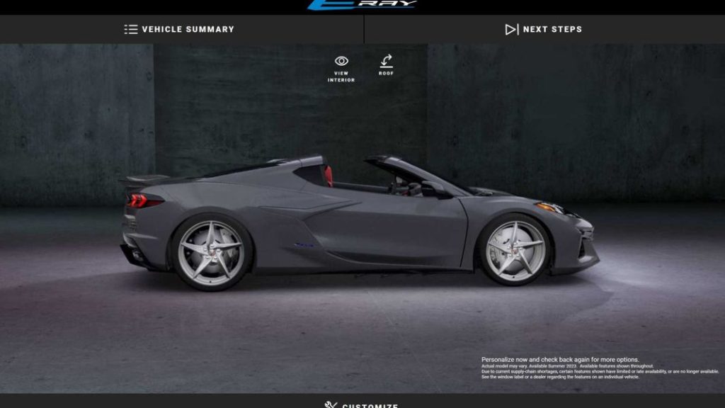 2024 chevrolet corvette e ray visualizer 15 Motor16