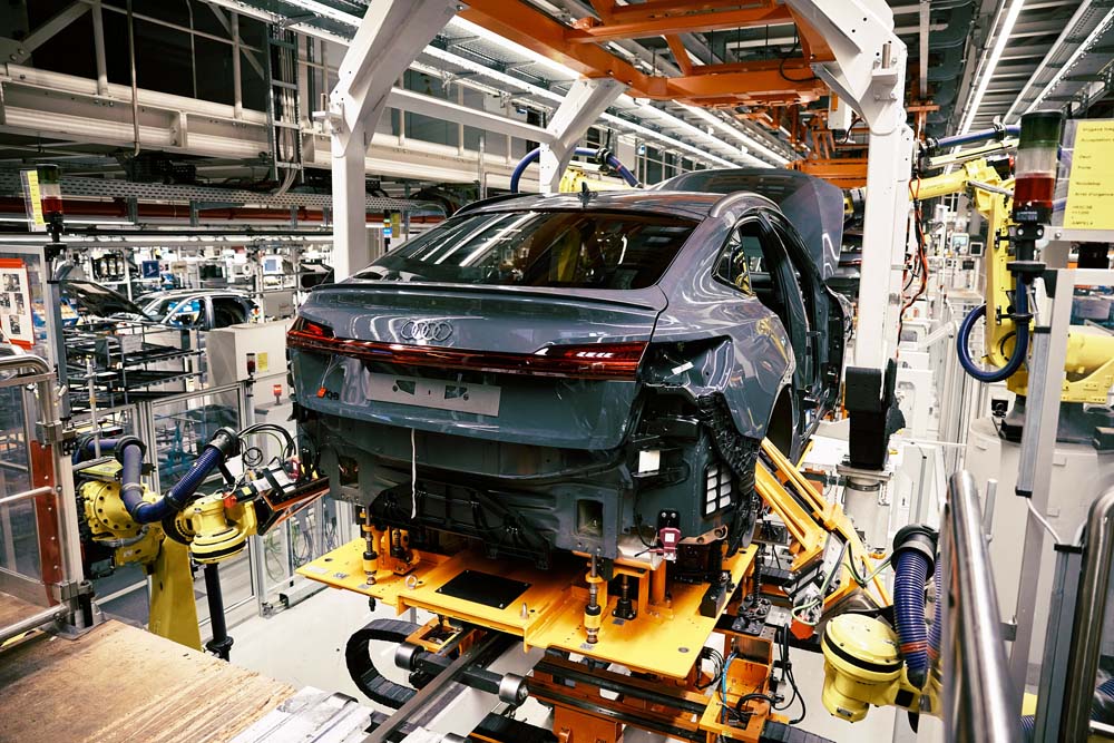 Audi Q8 e-tron. Imagen fabricación.