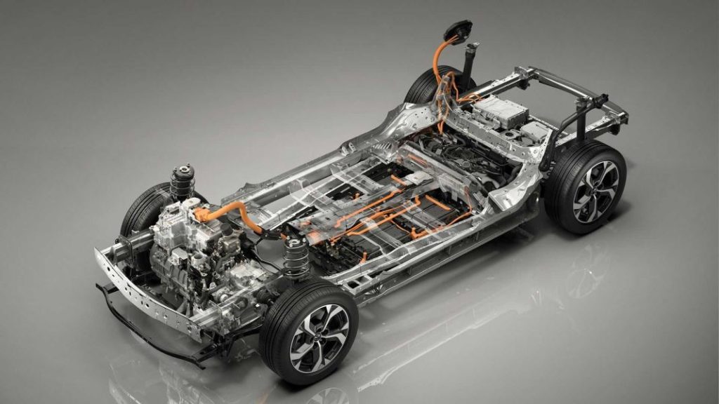 2023 Mazda MX-30 R-EV. Imagen plataforma.