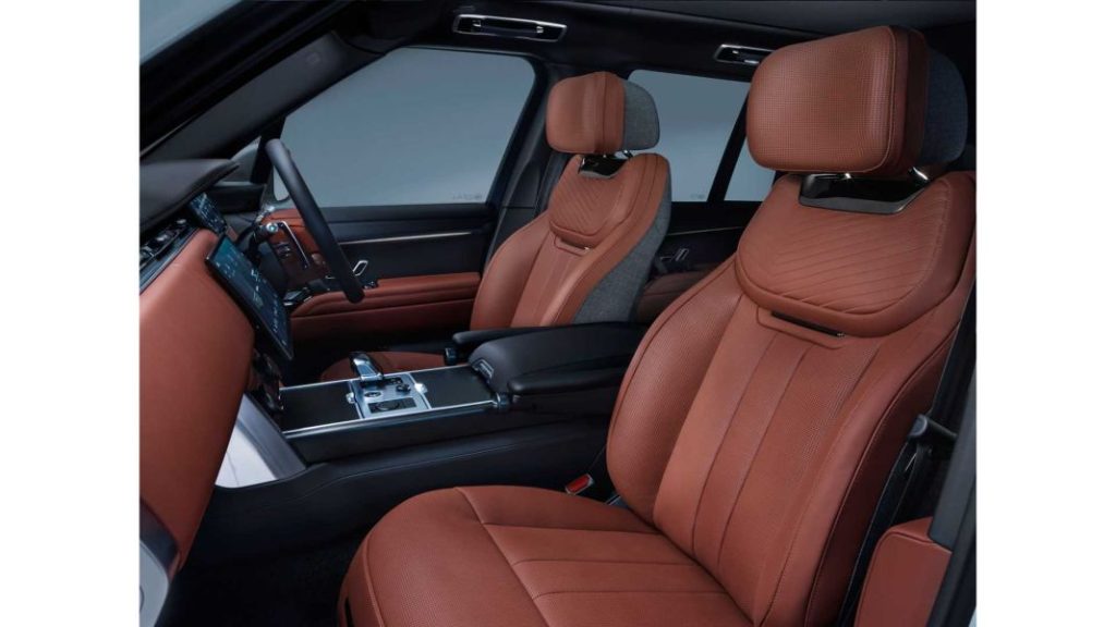 2023 Range Rover SV Lansdowne Edition. Imagen asientos delanteros.